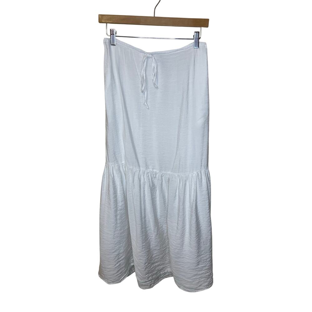 Young Fabulous and Broke White Draw String Waist Maxi Skirt Fit & Flare XS Boho